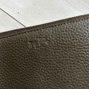 Coach pebble leather olive green